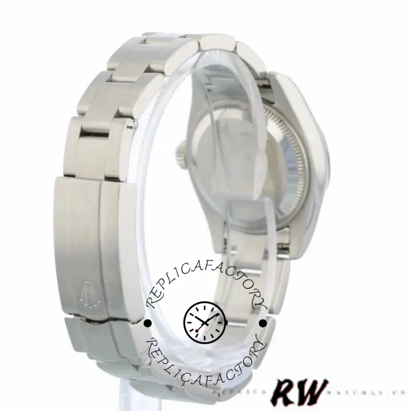 Rolex Oyster Perpetual 176200 Rhodium Grey Roman Numeral Dial 26mm Lady Replica Watch