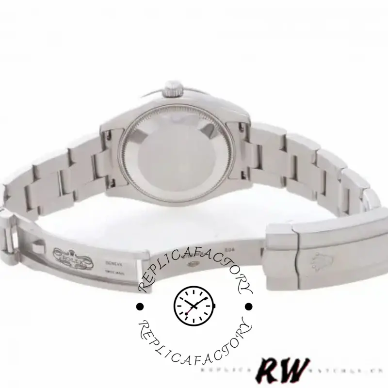 Rolex Oyster Perpetual 177200 Silver Maxi Arabic Dial 31mm Lady Replica Watch