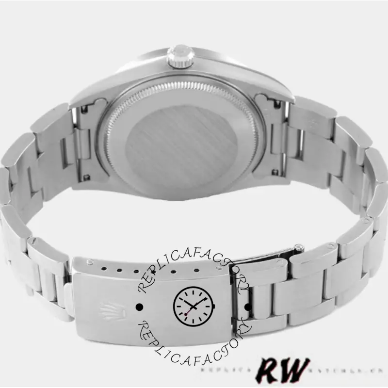 Rolex Oyster Perpetual 177210 Stainless Steel Blue Dial 31mm Lady Replica Watch