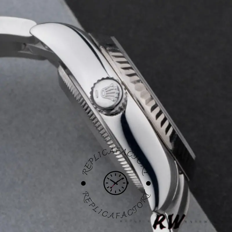 Rolex Oyster Perpetual 176234 Black Dial Blue Baton 26MM Lady Replica Watch