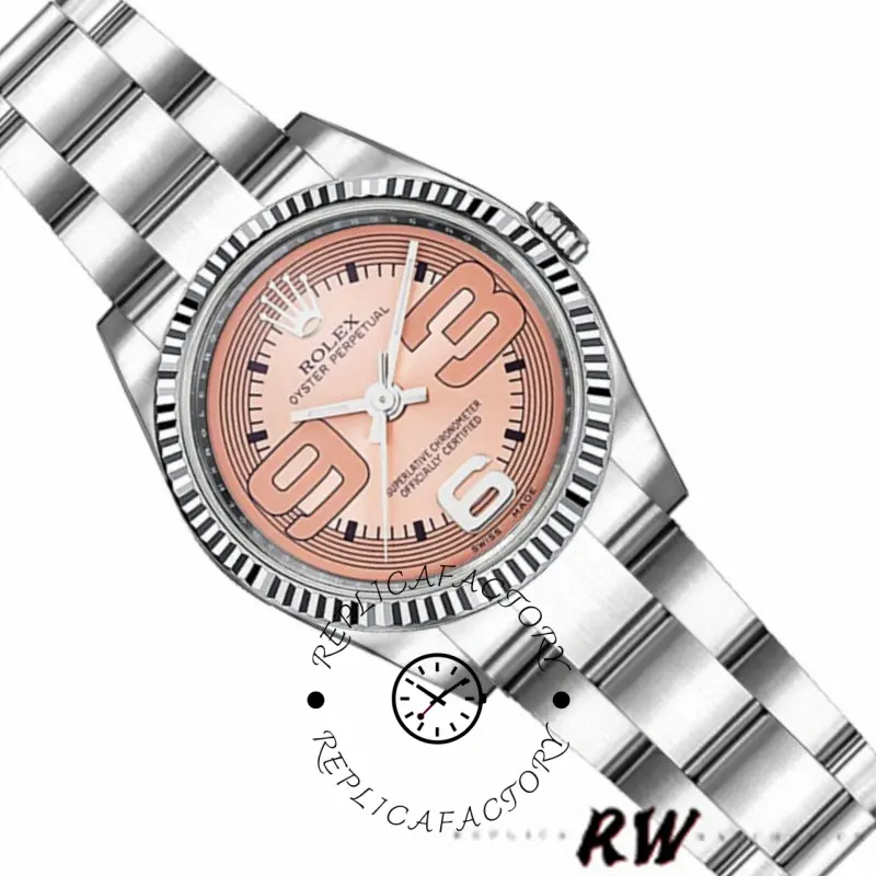 Rolex Oyster Perpetual 176234 Pink Maxi Arabic Numerals Dial 26MM Lady Replica Watch