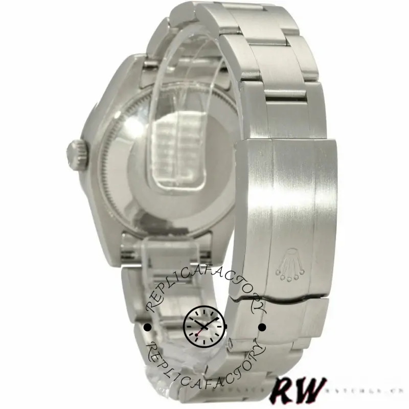 Rolex Oyster Perpetual 177210 Silver Maxi Arabic Dial 31mm Lady Replica Watch