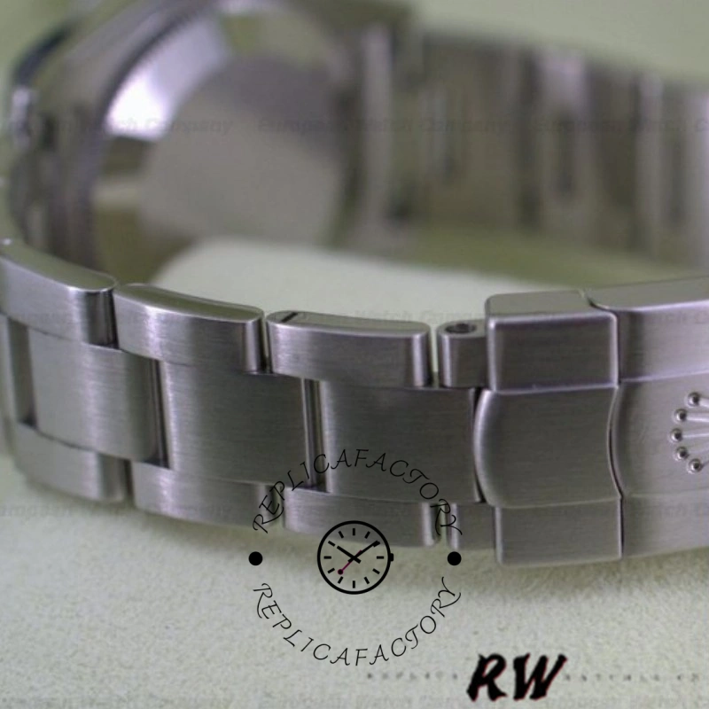 Rolex Oyster Perpetual 177200 Black Dial Blue Baton 31mm Lady Replica Watch