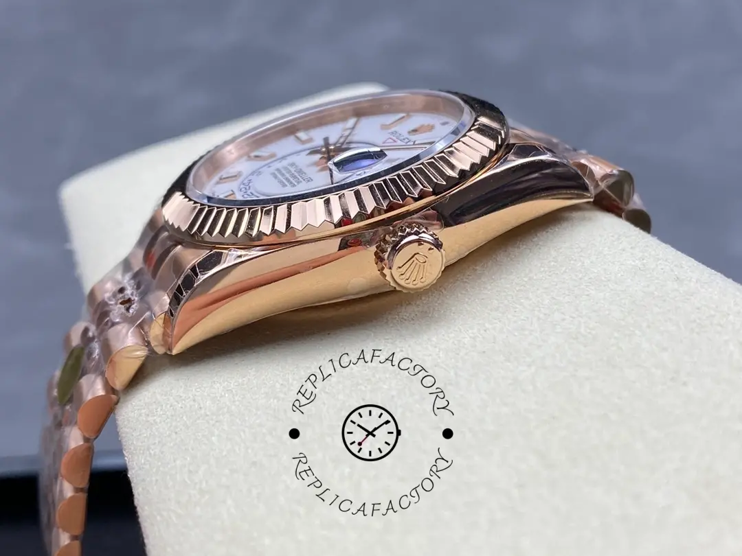 Rolex Sky Dweller 42mm Intense White Dial Fluted Bezel Jubilee Bracelet m336935 0007