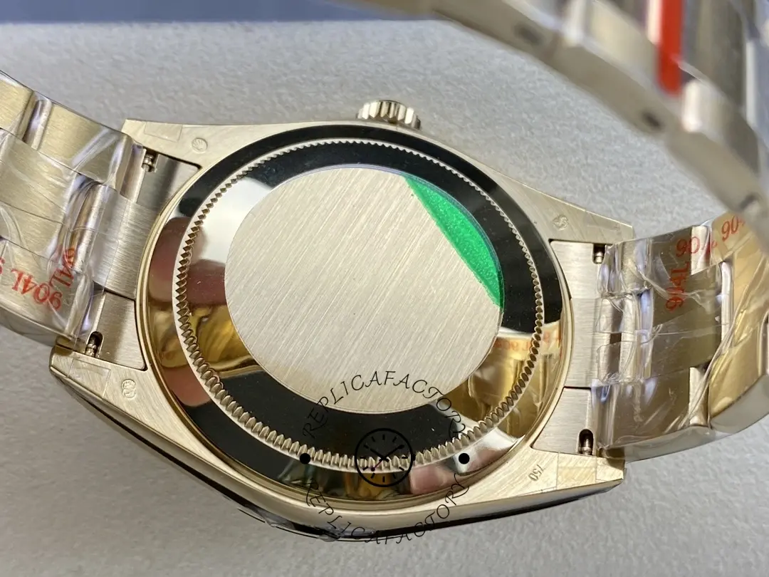 Caseback view of the Rolex Sky-Dweller M336938 0003 showing solid back and bracelet links.