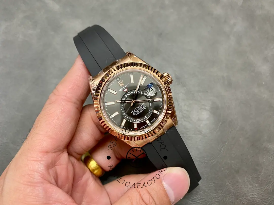 Rolex Sky Dweller 42mm Slate Oysterflex m336235 0004