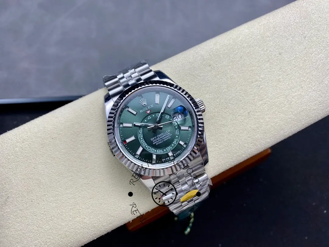 Rolex Sky Dweller 42 White Gold Fluted Bezel 336934 0002 Men's Watch