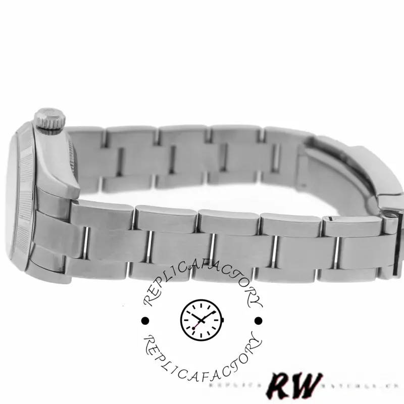 Rolex Oyster Perpetual 177210 Stainless Steel White Dial 31mm Lady Replica Watch