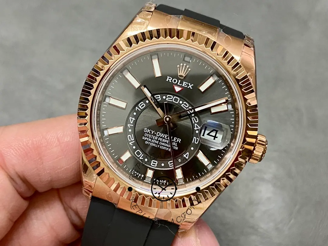 Rolex Sky Dweller 42mm Slate Oysterflex m336235 0004
