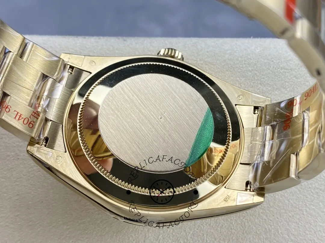 Rolex Sky-Dweller m336938-0001, caseback view showing the screw-down back.