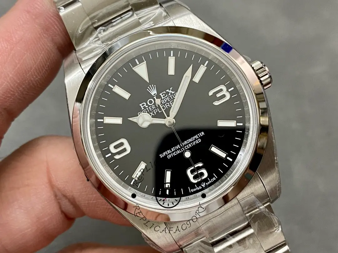 Rolex Oyster Perpetual 177200 Black Arabic Dial Domed Bezel 31mm Lady Replica Watch
