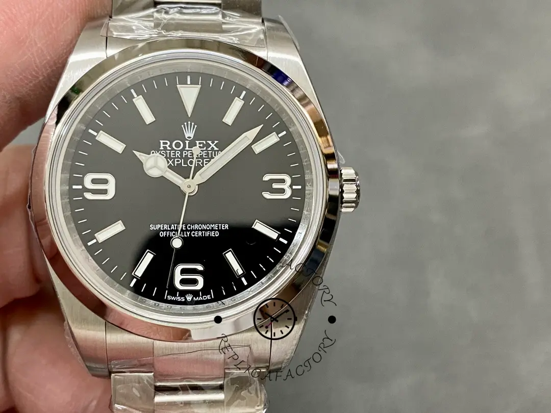 Rolex Oyster Perpetual 177200 Black Arabic Dial Domed Bezel 31mm Lady Replica Watch