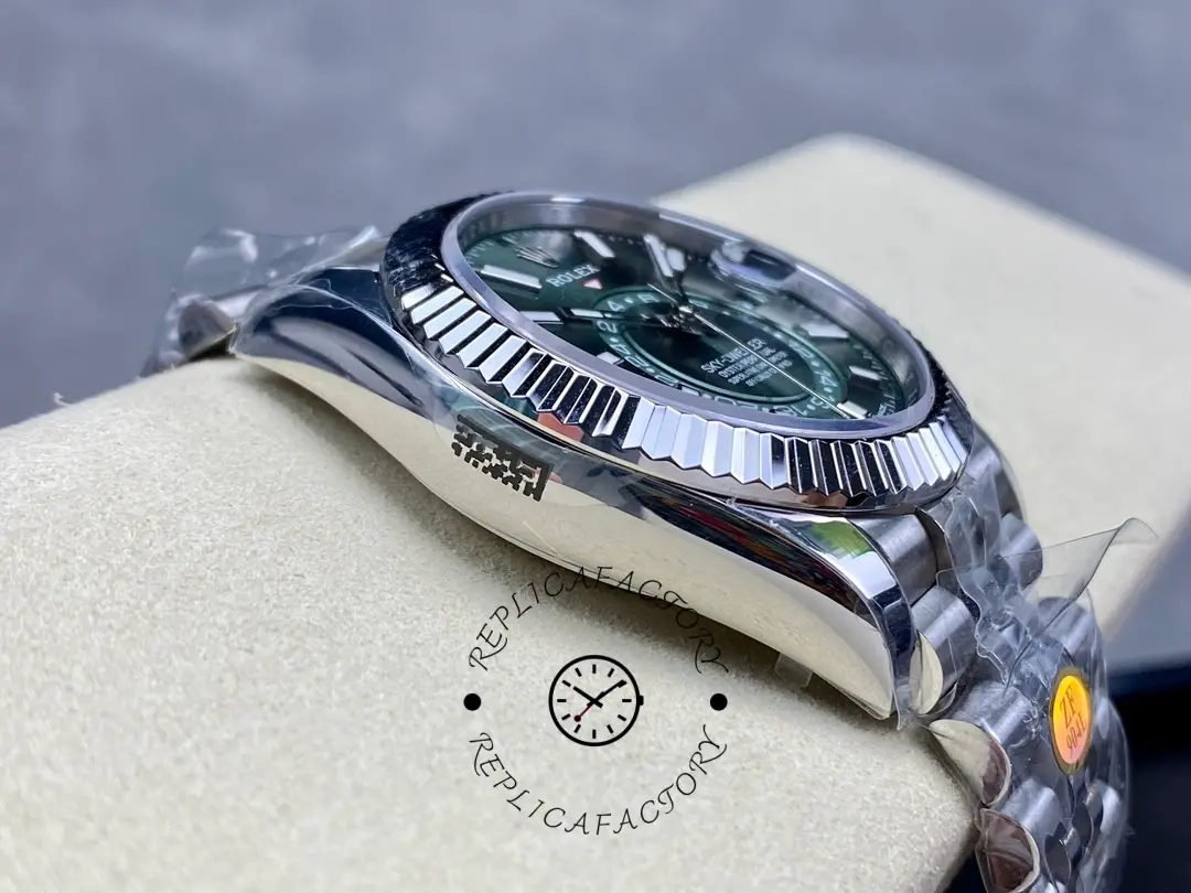 Rolex Sky Dweller 42 White Gold Fluted Bezel 336934 0002 Men's Watch
