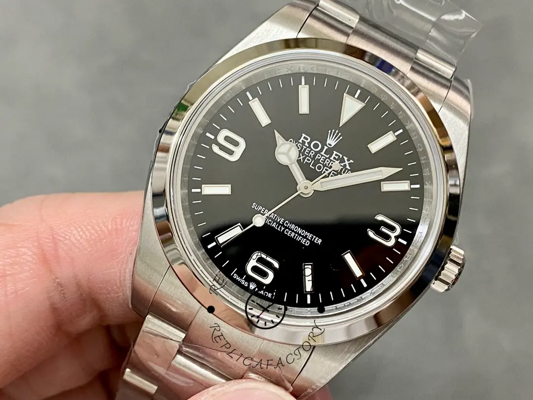 Rolex Oyster Perpetual 177200 Black Arabic Dial Domed Bezel 31mm Lady Replica Watch