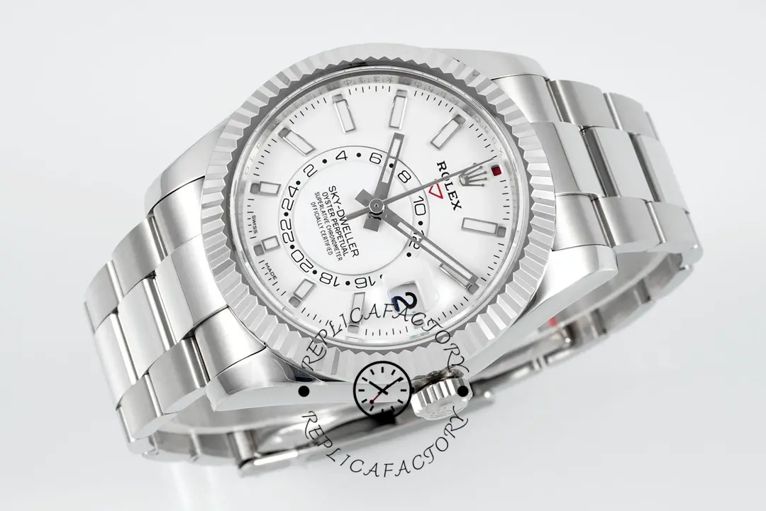 Rolex Sky-Dweller 326934 Stainless Steel White Dial 42MM Replica Watch