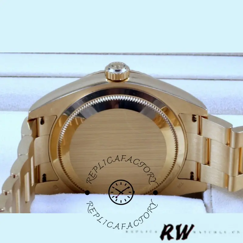 Rolex Sky-Dweller 326938 Yellow Gold Silver Dial 42mm Mens Replica Watch