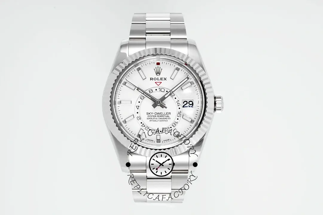 Rolex Sky-Dweller 326934 Stainless Steel White Dial 42MM Replica Watch