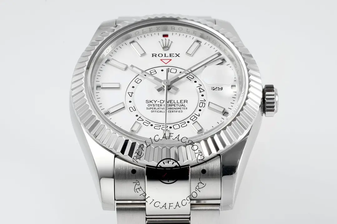 Rolex Sky-Dweller 326934 Stainless Steel White Dial 42MM Replica Watch