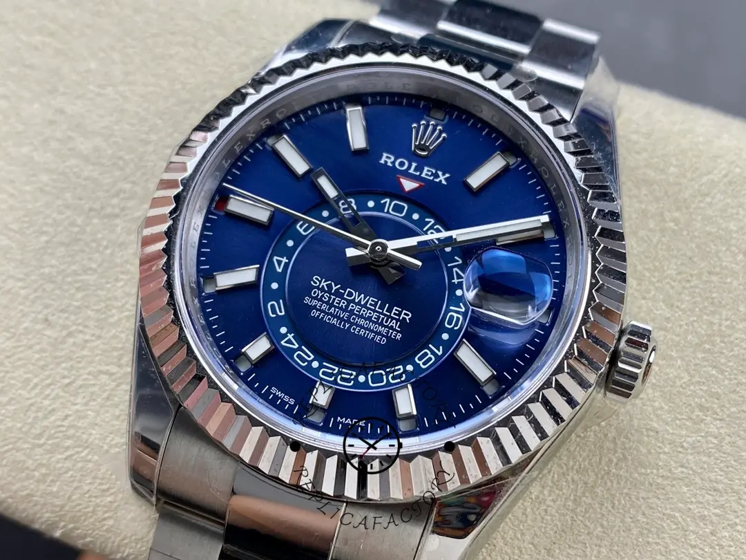 Rolex Sky-Dweller 42 m336934 0005 Stainless Steel Blue Dial Replica Watch