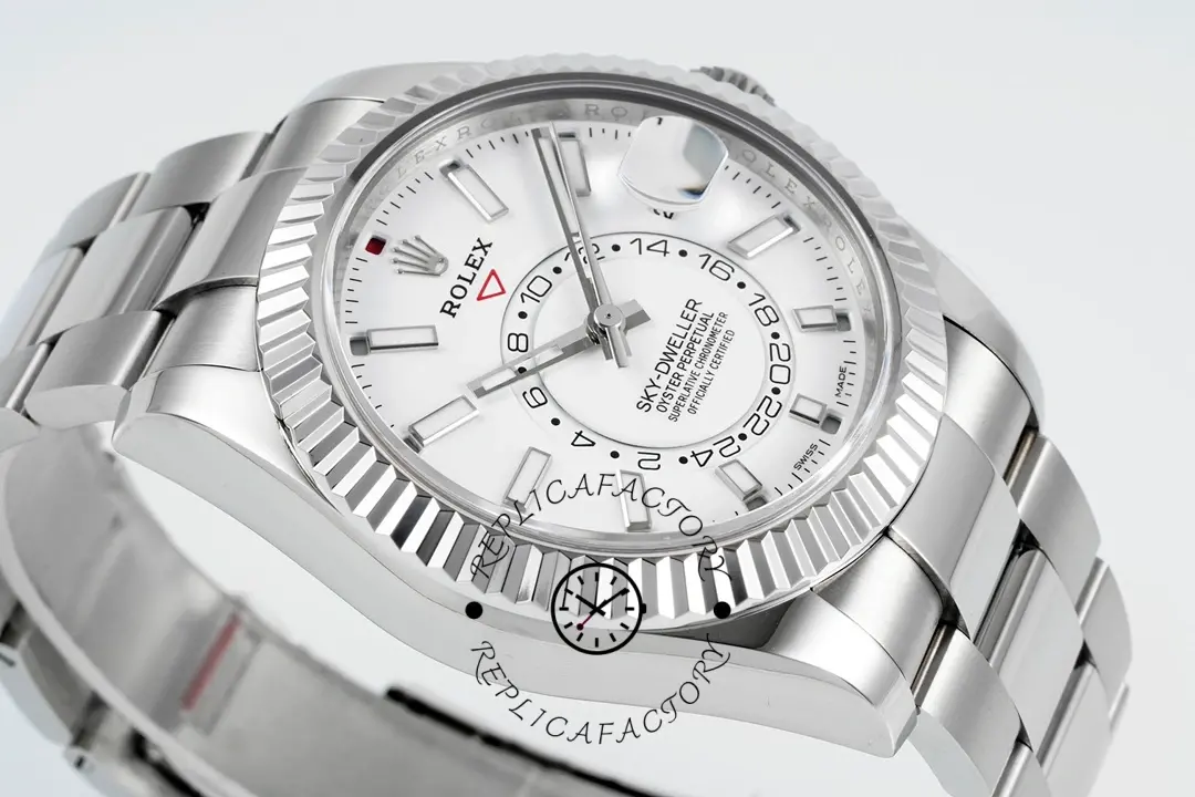 Rolex Sky-Dweller 326934 Stainless Steel White Dial 42MM Replica Watch