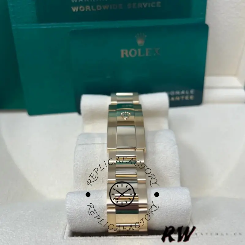 Rolex Sky-Dweller 326938 Yellow Gold Black Dial 42mm Mens Replica Watch