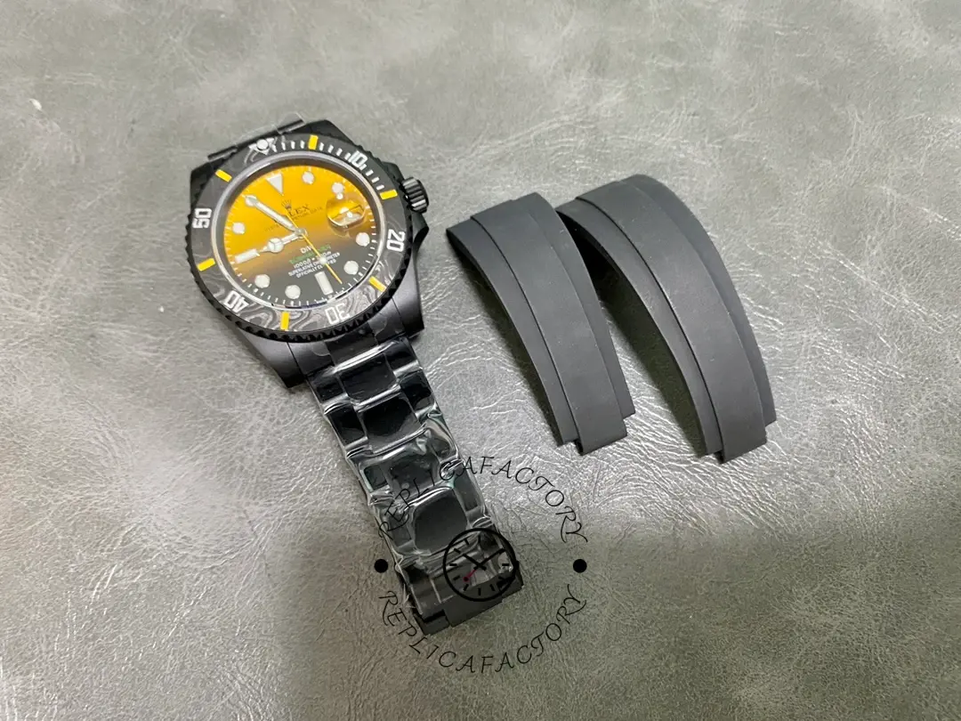 Rolex Submariner 116610, watch with strap piece shown separately.
