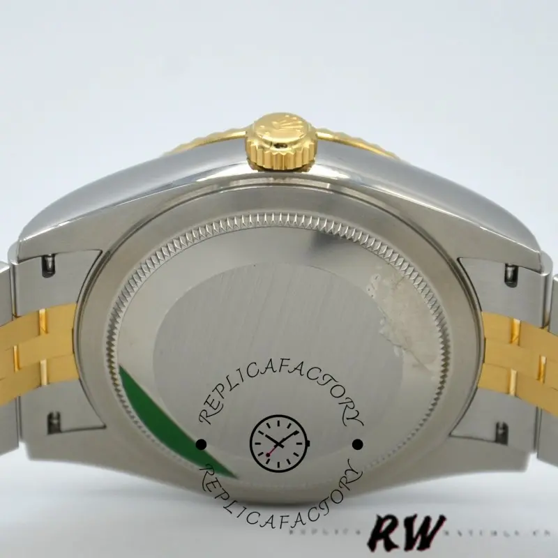 Caseback view of Rolex Sky-Dweller 326933 showing smooth back and crown detail.