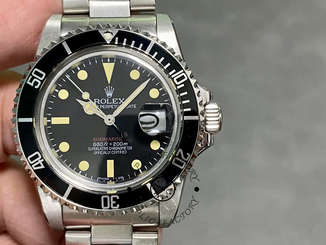 Rolex Submariner 1680 Stainless Steel Case Black Dial 40mm Mens Replica Watch