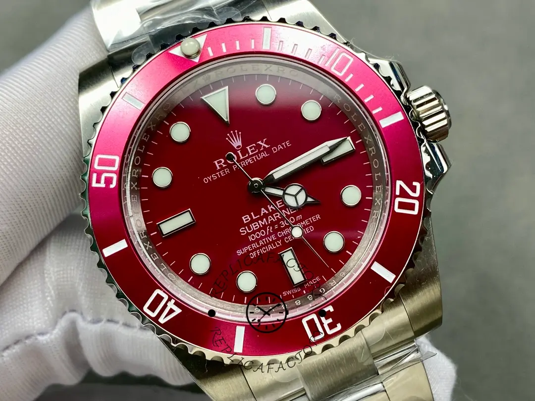 Rolex Blaken Submariner Truckee Red Limited Edition 40MM Mens Replica Watch