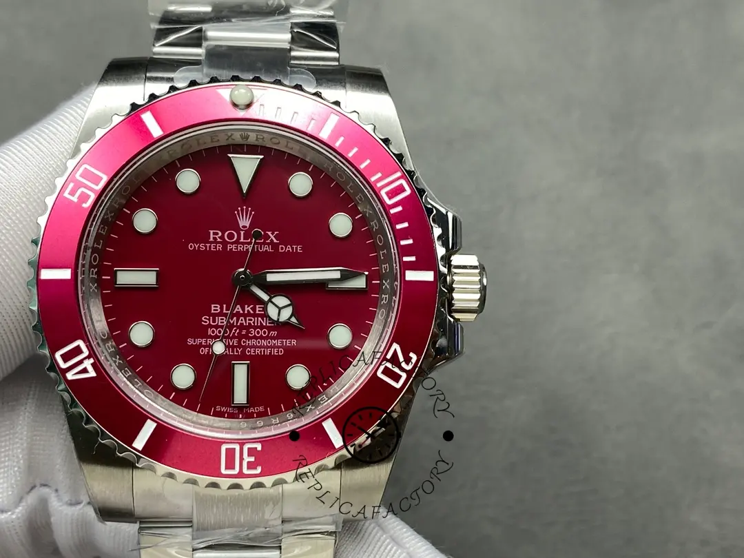 Rolex Blaken Submariner Truckee Red Limited Edition 40MM Mens Replica Watch