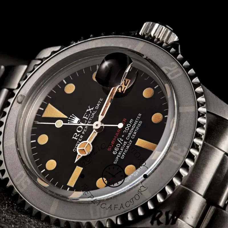Rolex Submariner 1680 Stainless Steel Case Black Dial 40mm Mens Replica Watch
