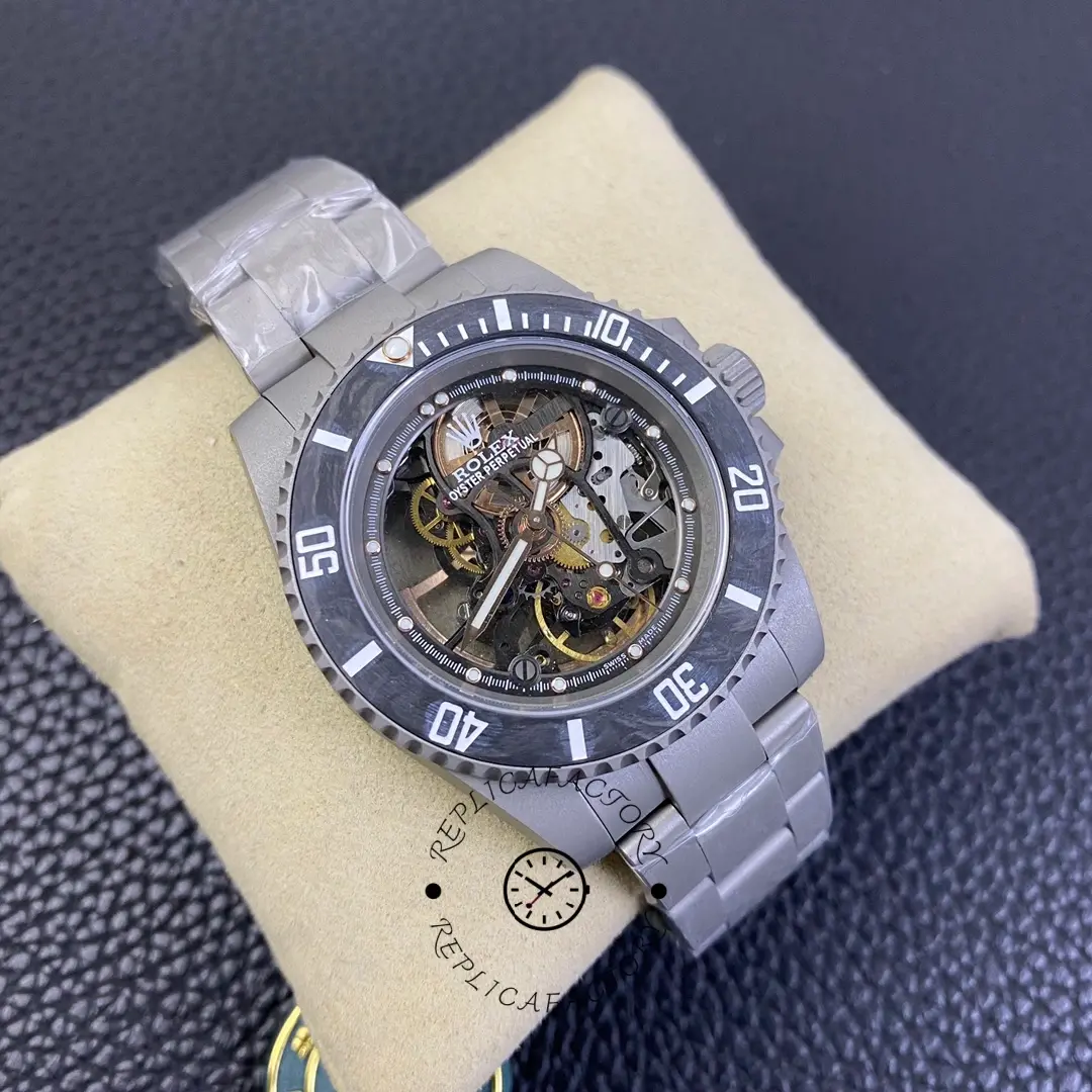 Rolex Submariner 114060, angled front view highlighting case shape and bezel edge.