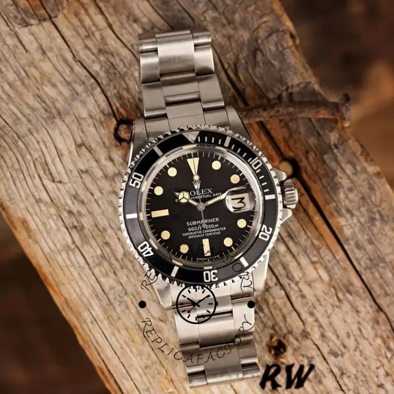 Rolex Submariner 1680 Stainless Steel Case Black Dial 40mm Mens Replica Watch