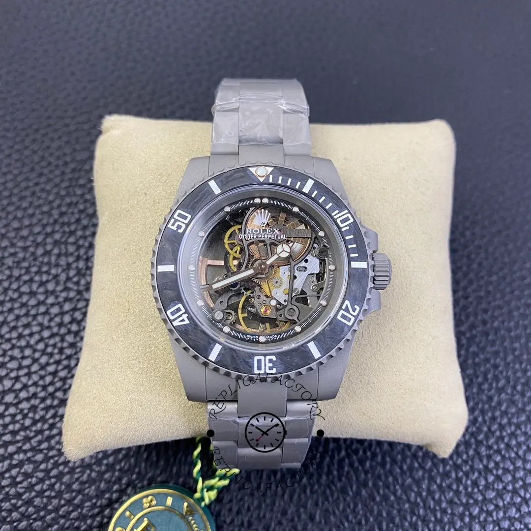 Rolex Submariner 114060, front view on cushion with full dial and hands visible.