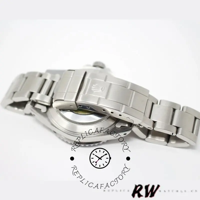 Rolex Submariner 16610, open bracelet view showing clasp and underside details.
