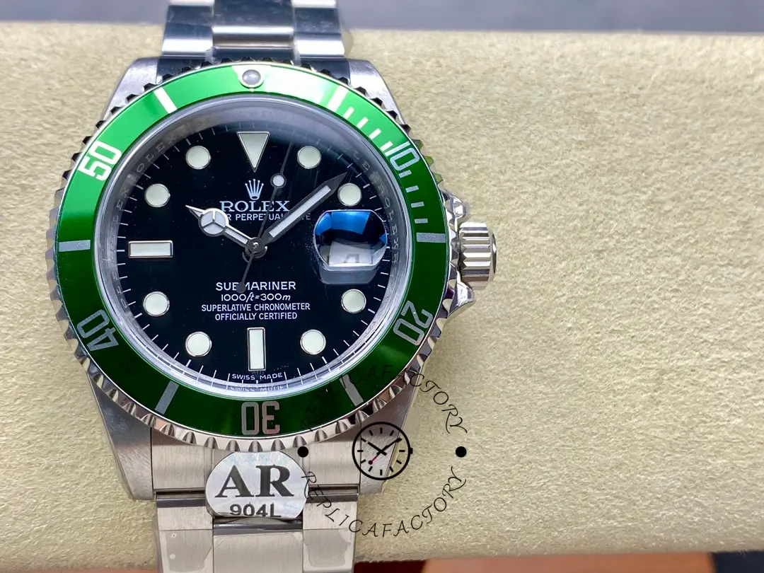 Rolex Submariner Date 16610LV Stainless Steel Oyster 40MM Black Dial Mens Replica Watch
