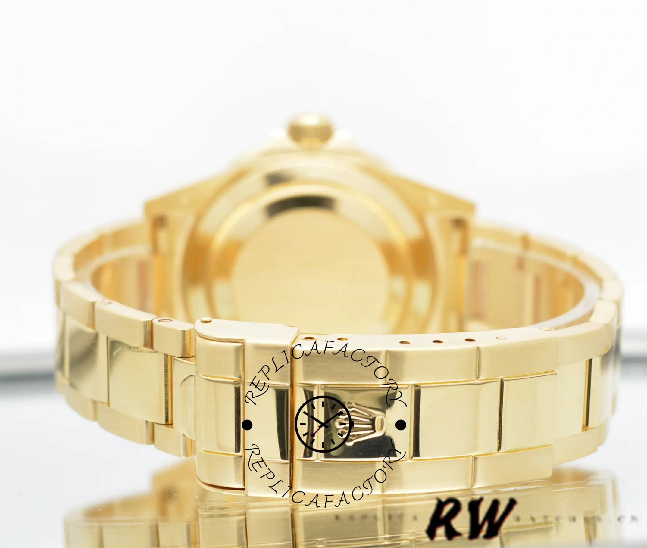 Rolex Submariner 16618 Yellow Gold Black Dial 40mm Mens Replica Watch