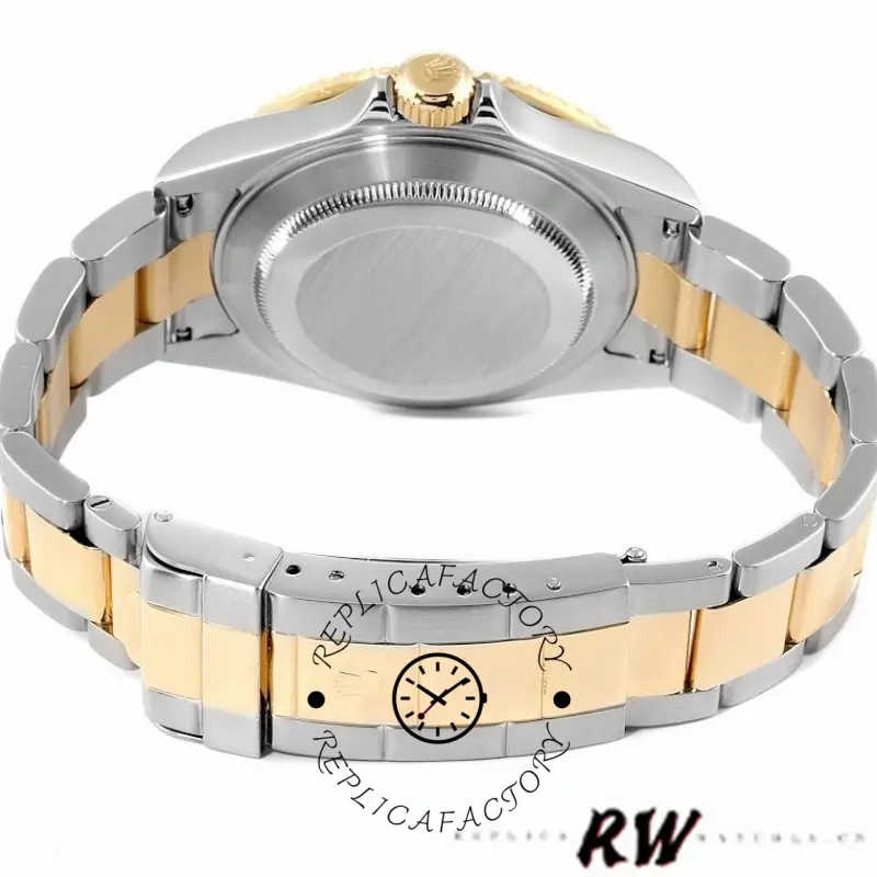 Rolex Submariner 16613 Steel Gold Diamond Sapphire Serti Dial 40mm Mens Replica Watch