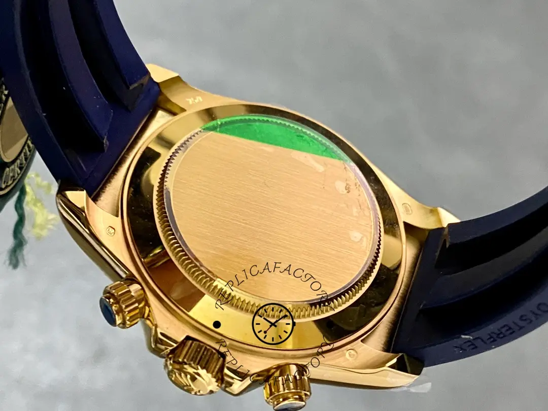 Rolex Cosmograph Daytona Yellow Gold Case Blue Dial 116518 Men's Watch