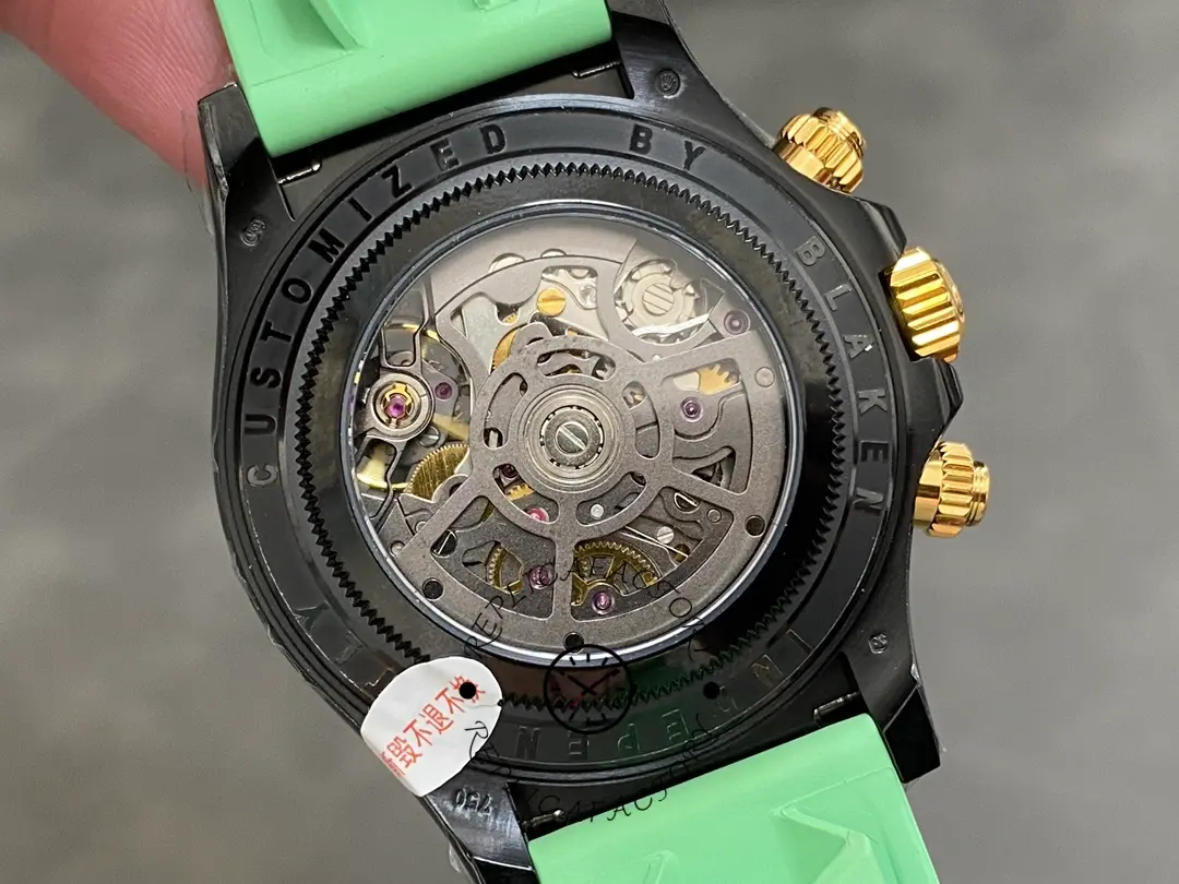 Rolex Daytona PVD Ceramic Bezel GET Best Edition Green Rubber Strap