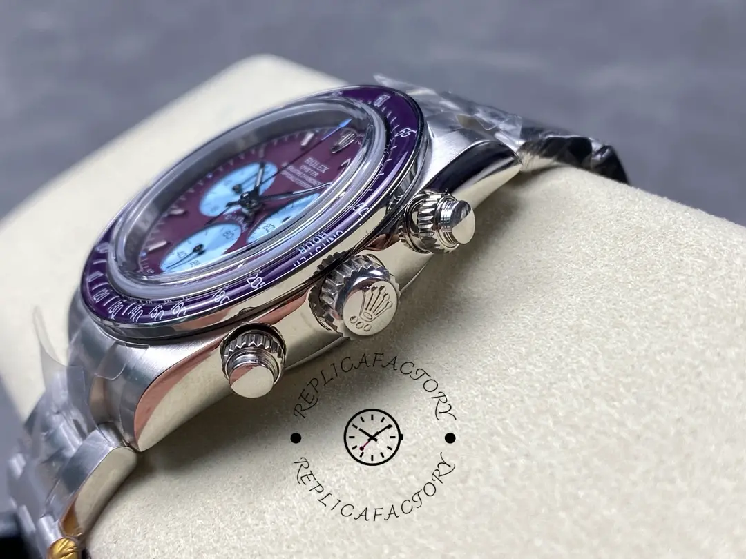 Rolex Daytona Artisans de Genève Customized 40mm Burgundy Purple dial Mens Watch