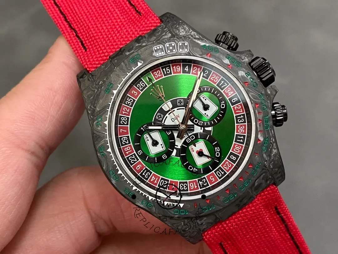 Rolex Daytona Diw Black Carbon Lucky Player (casino) 40mm Oyster