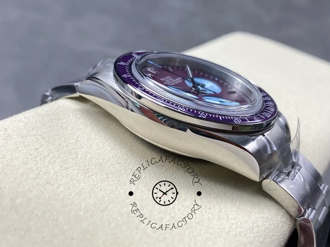 Rolex Daytona Artisans de Genève Customized 40mm Burgundy Purple dial Mens Watch