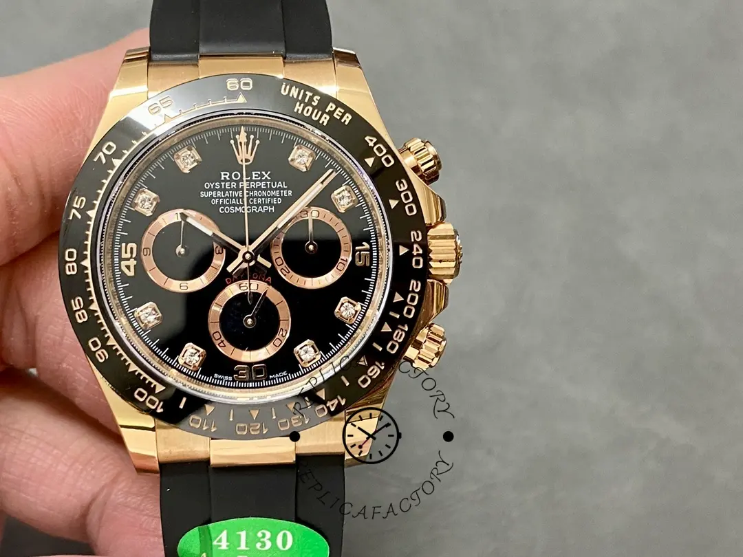 Rolex Cosmograph Daytona Rose Gold Case Black Dial 116515ln 0057
