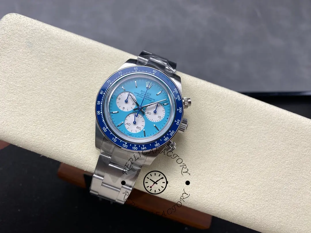 Side view of the Rolex Daytona Artisans de Genève Customized 40mm with chronograph pushers visible.