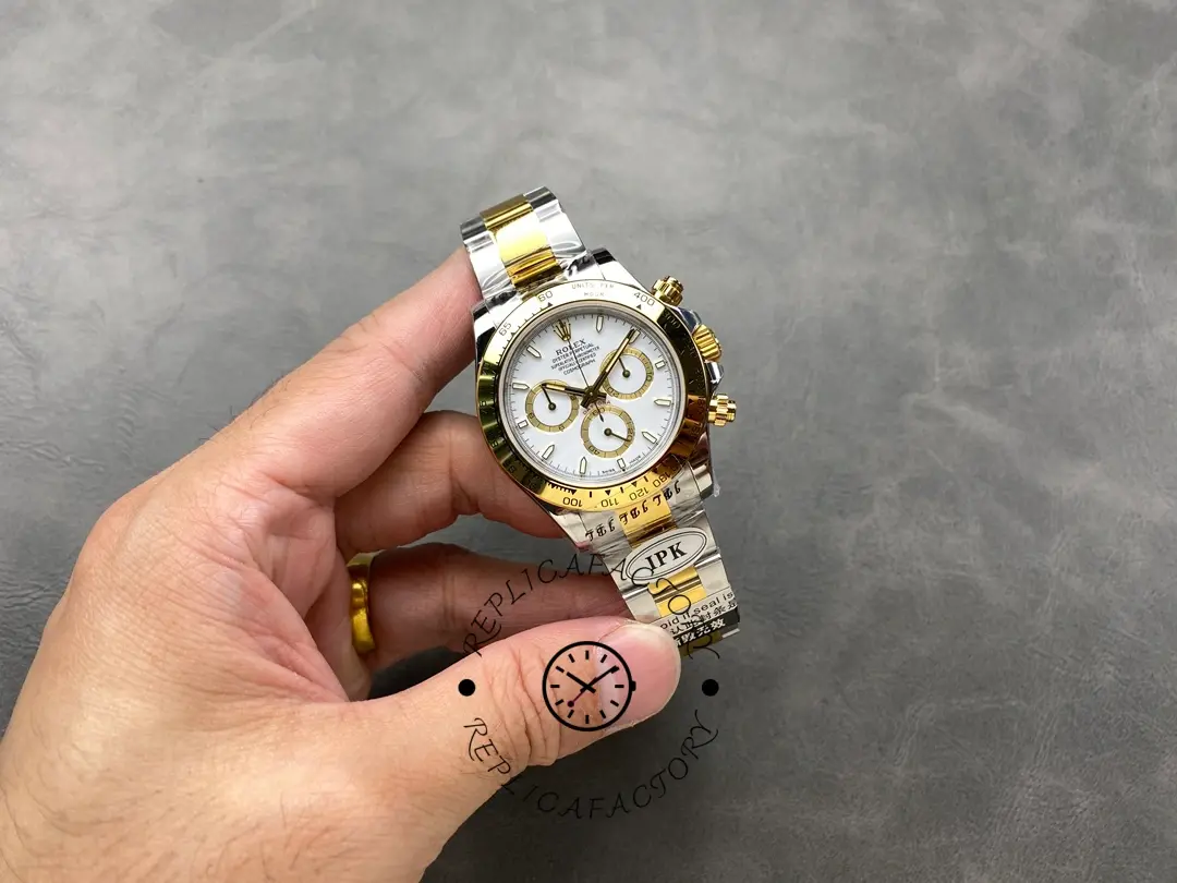 Rolex Two Tone Daytona 126503 White Dial Replica Watch