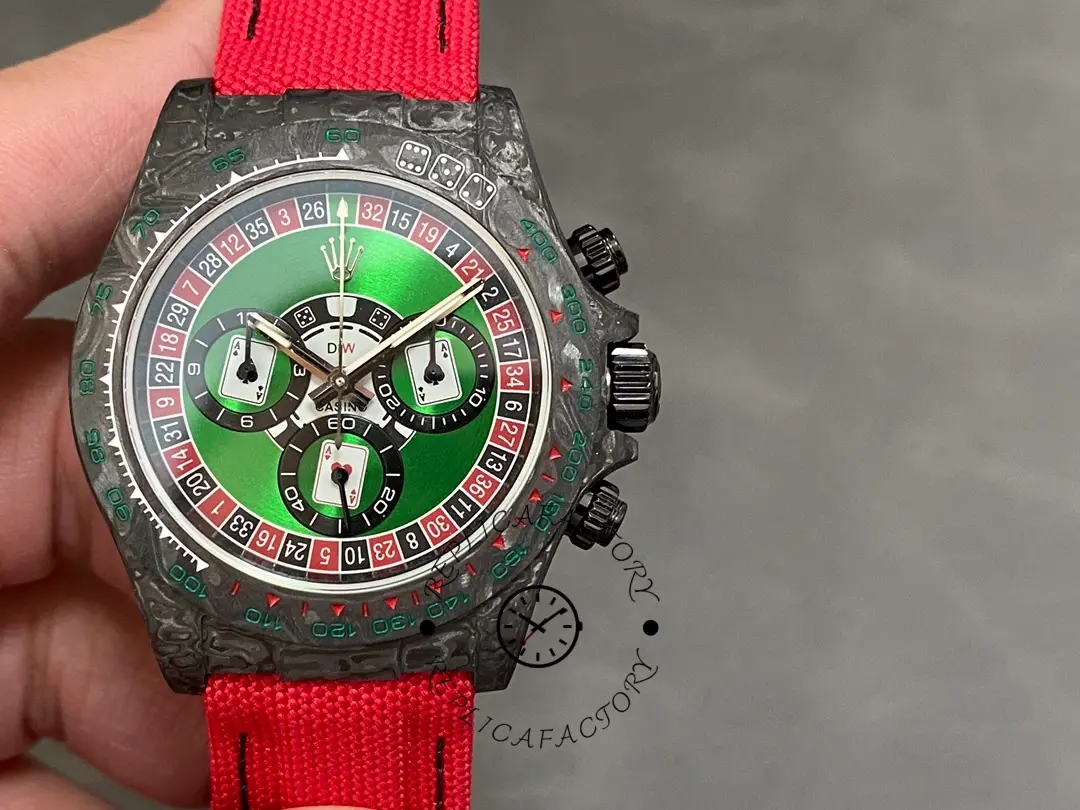 Rolex Daytona Diw Black Carbon Lucky Player (casino) 40mm Oyster