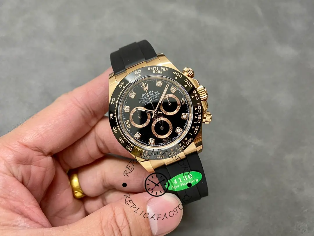 Rolex Cosmograph Daytona Rose Gold Case Black Dial 116515ln 0057