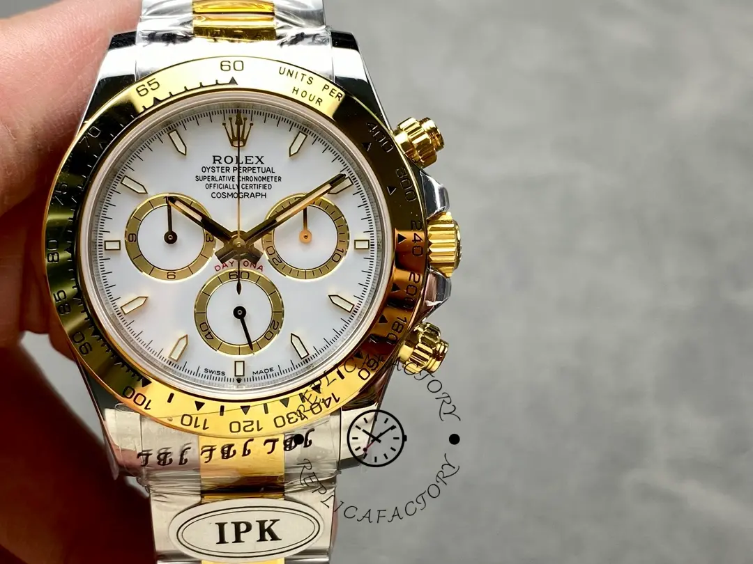 Rolex Two Tone Daytona 126503 White Dial Replica Watch