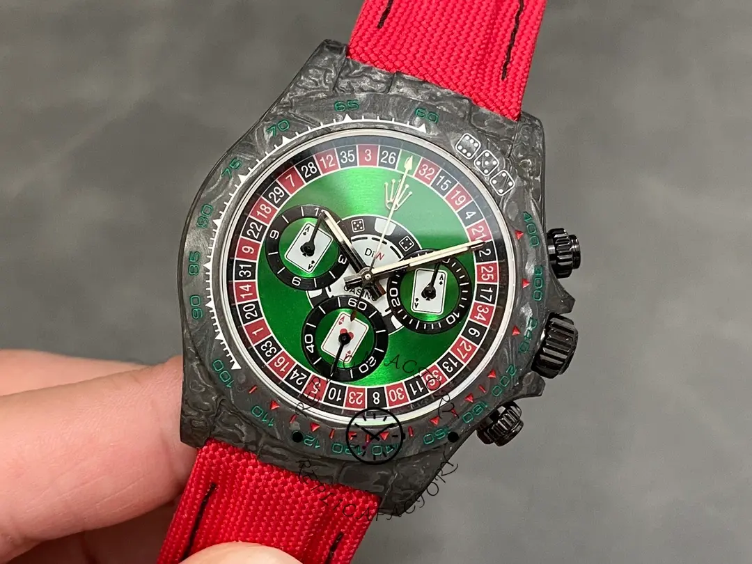 Rolex Daytona Diw Black Carbon Lucky Player (casino) 40mm Oyster